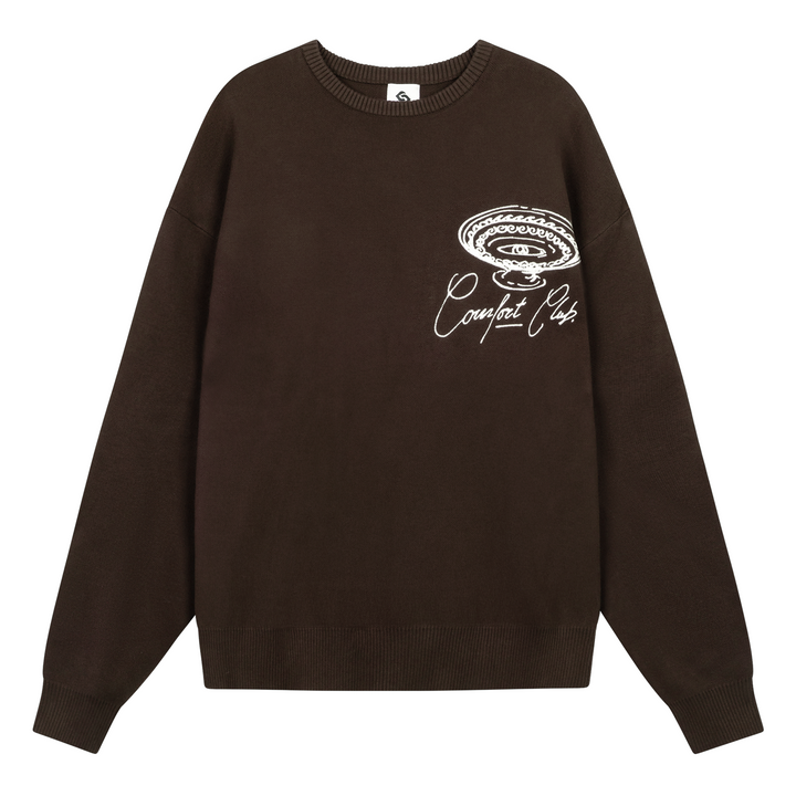 Meander Knit Crewneck Carafe