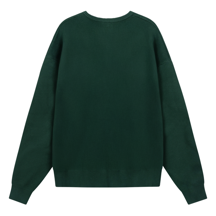 Meander Knit Crewneck Rain Forest