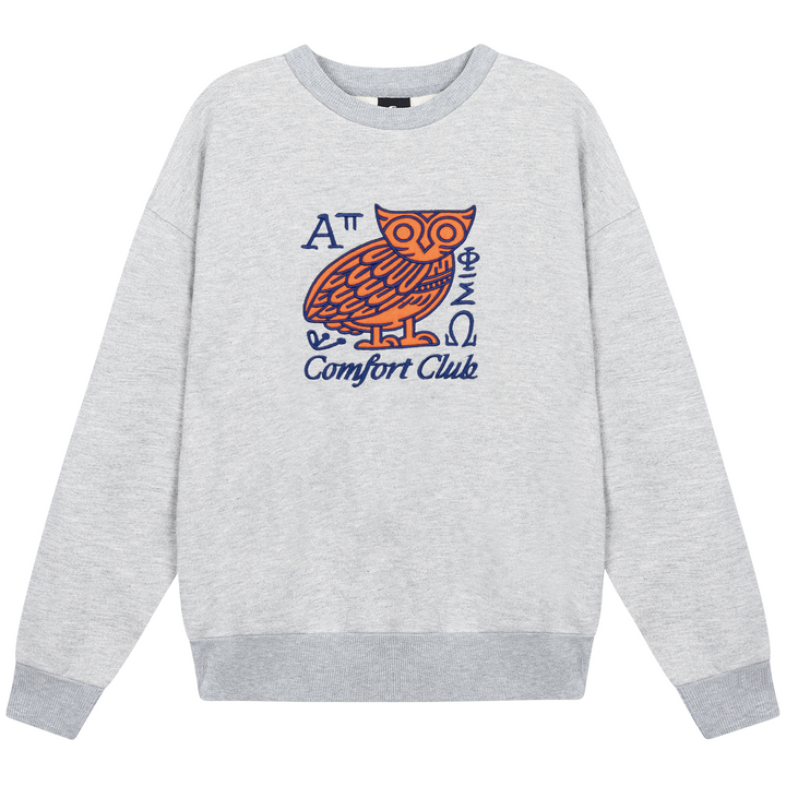 Minerva Crewneck Light Gray Marl