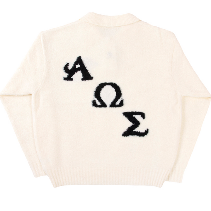 Omega Knit Polo Off White