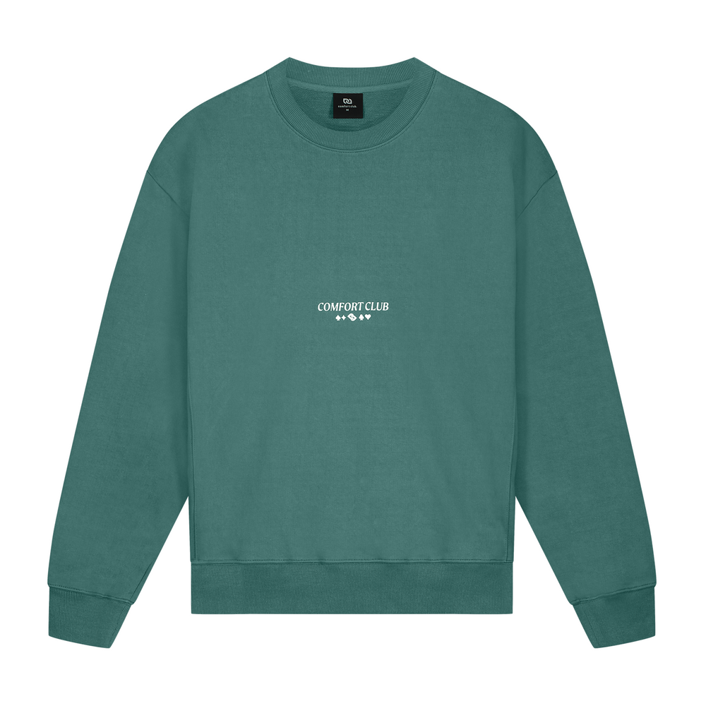 Clover Crewneck Teal