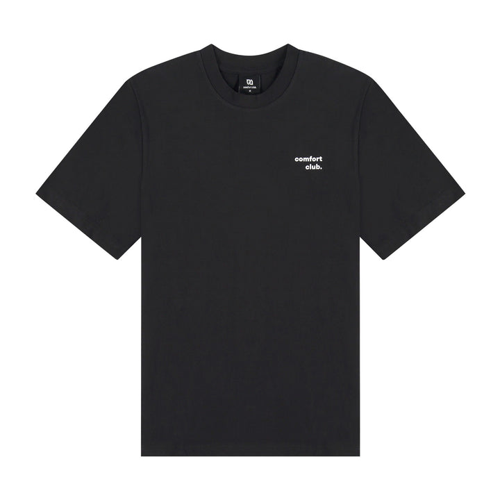 Fusing Tee Black White